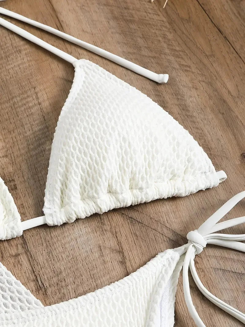 Sexy Damen Bikini Set – 4-teilig, High Waist, ohne Bügel